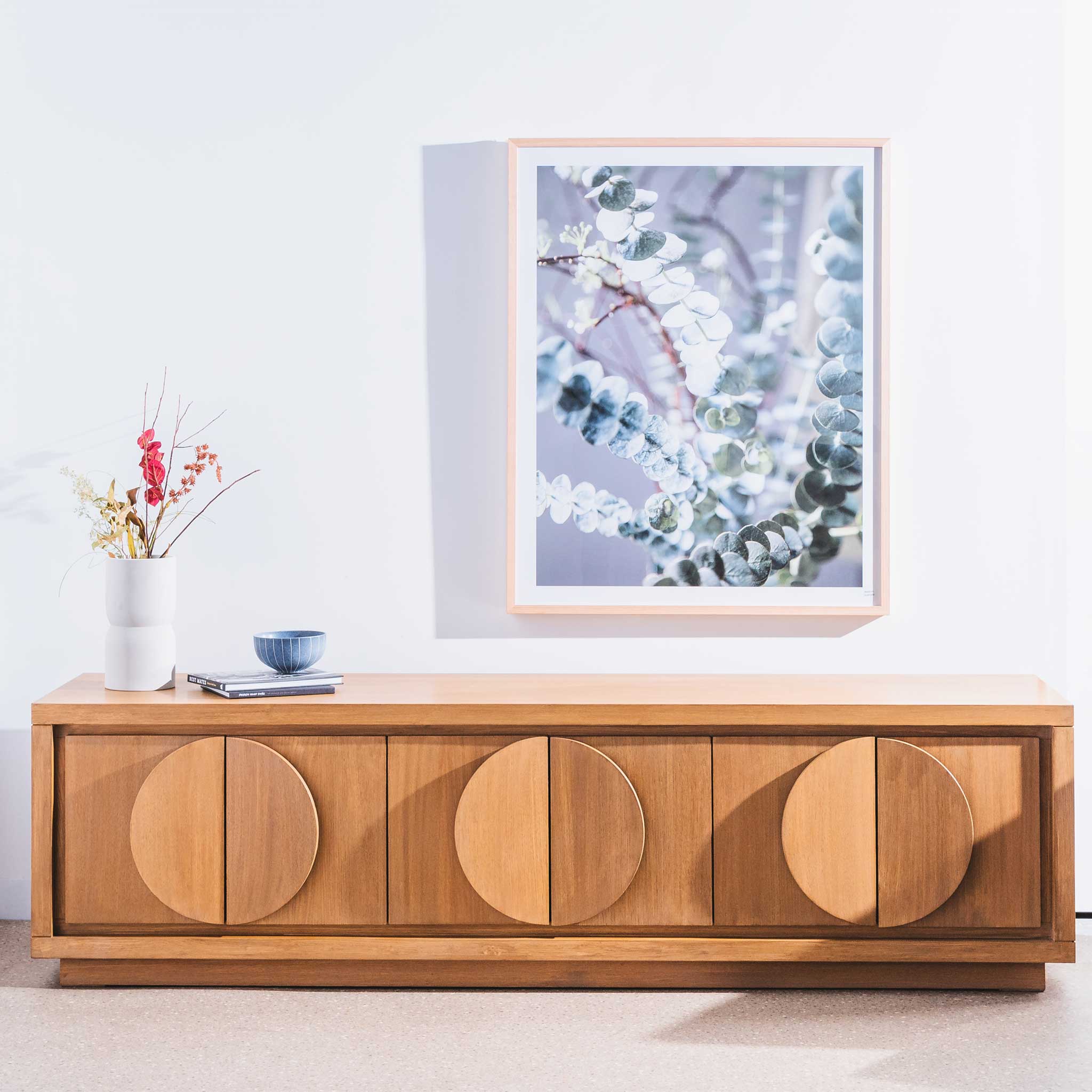 2m Entertainment TV Unit - Dusty oak