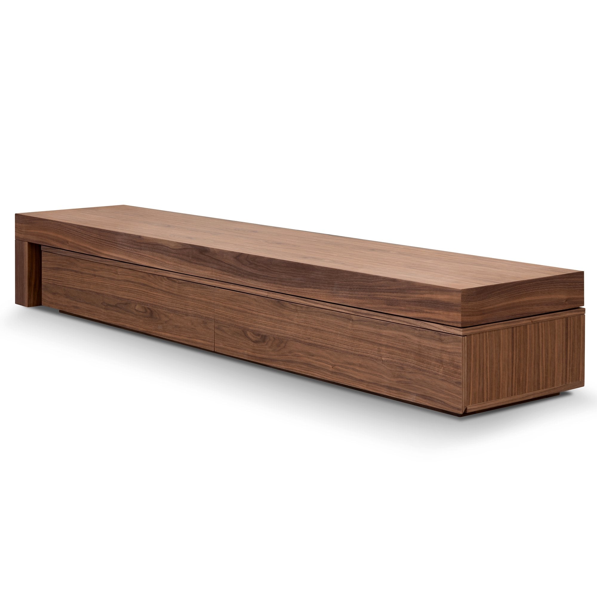 Extendable Entertainment TV Unit - Walnut