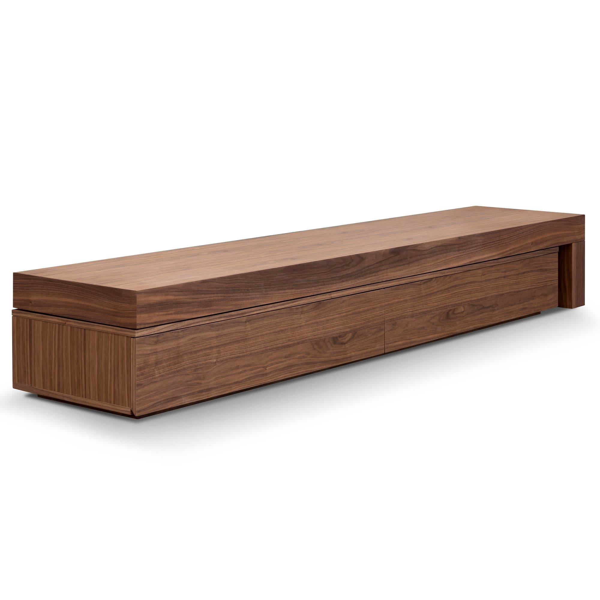 Extendable Entertainment TV Unit - Walnut