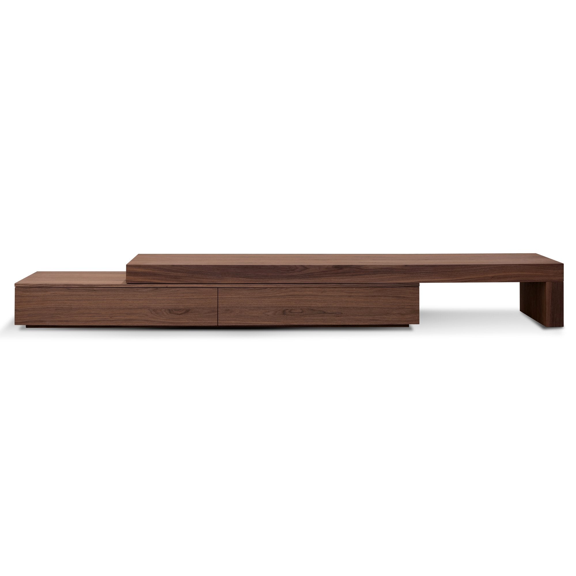 Extendable Entertainment TV Unit - Walnut