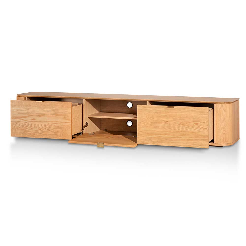 2.4 TV Entertainment Unit - Natural Oak