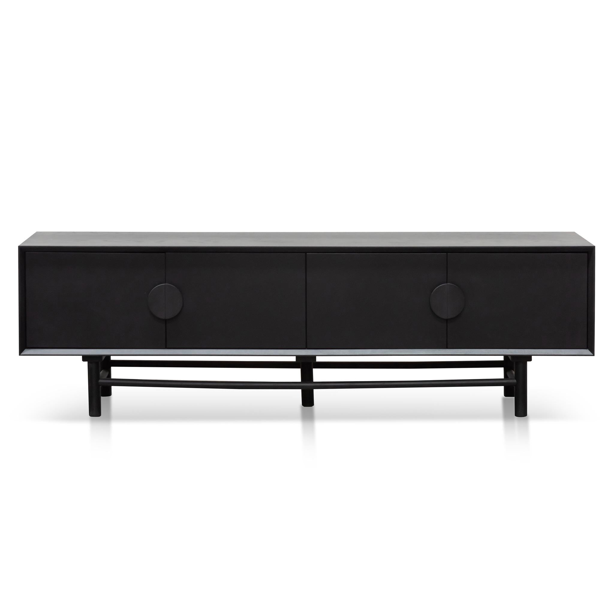 CTV6619-OW 1.8m Wooden TV Entertainment Unit - Black