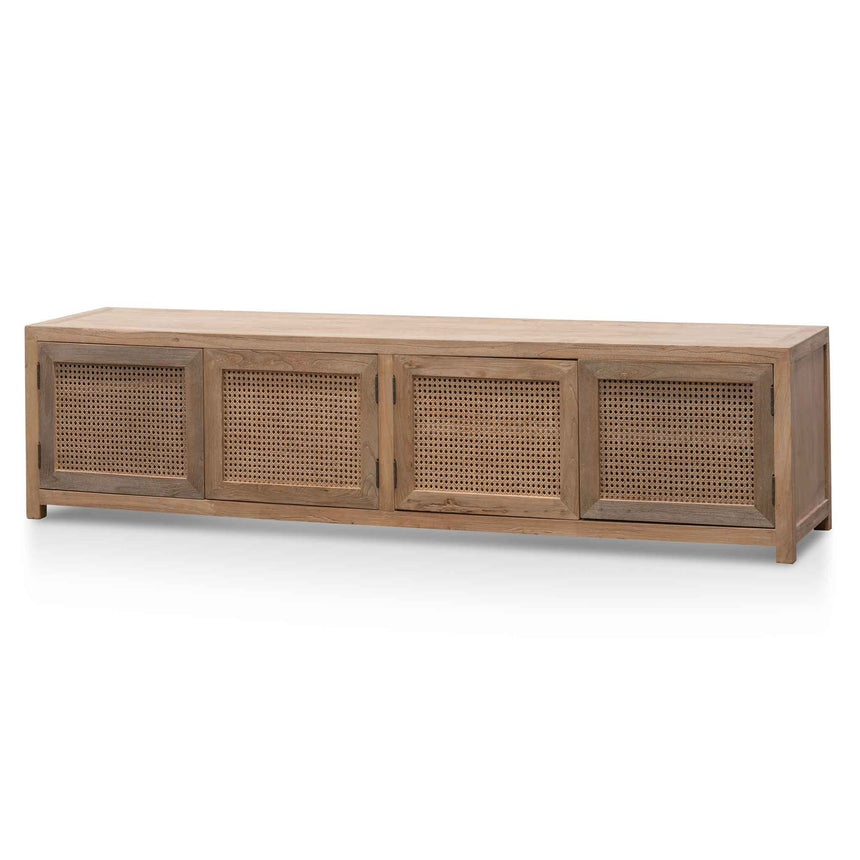 Villads TV Entertainment Unit with Rattan Doors