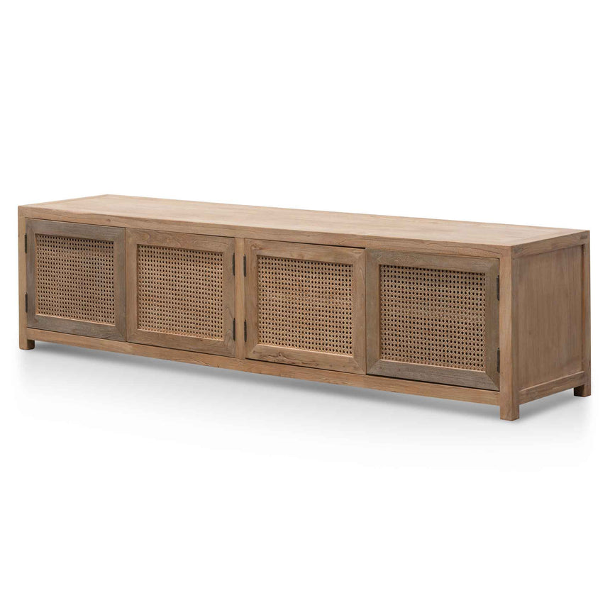 Villads TV Entertainment Unit with Rattan Doors