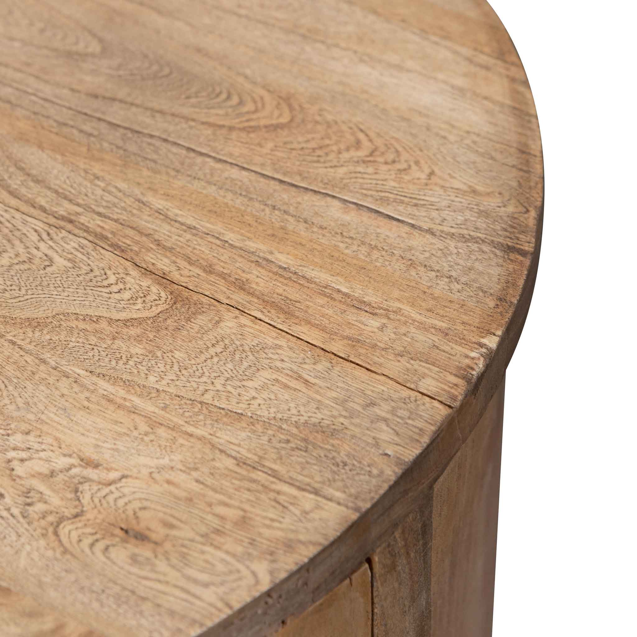 Obrien 2.1m Sideboard Unit - Natural with Rattan Doors