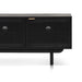 1.7m ELM Black Entertainment TV - Natural Rattan Door - image 5