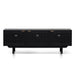 1.7m ELM Black Entertainment TV - Natural Rattan Door - image 2