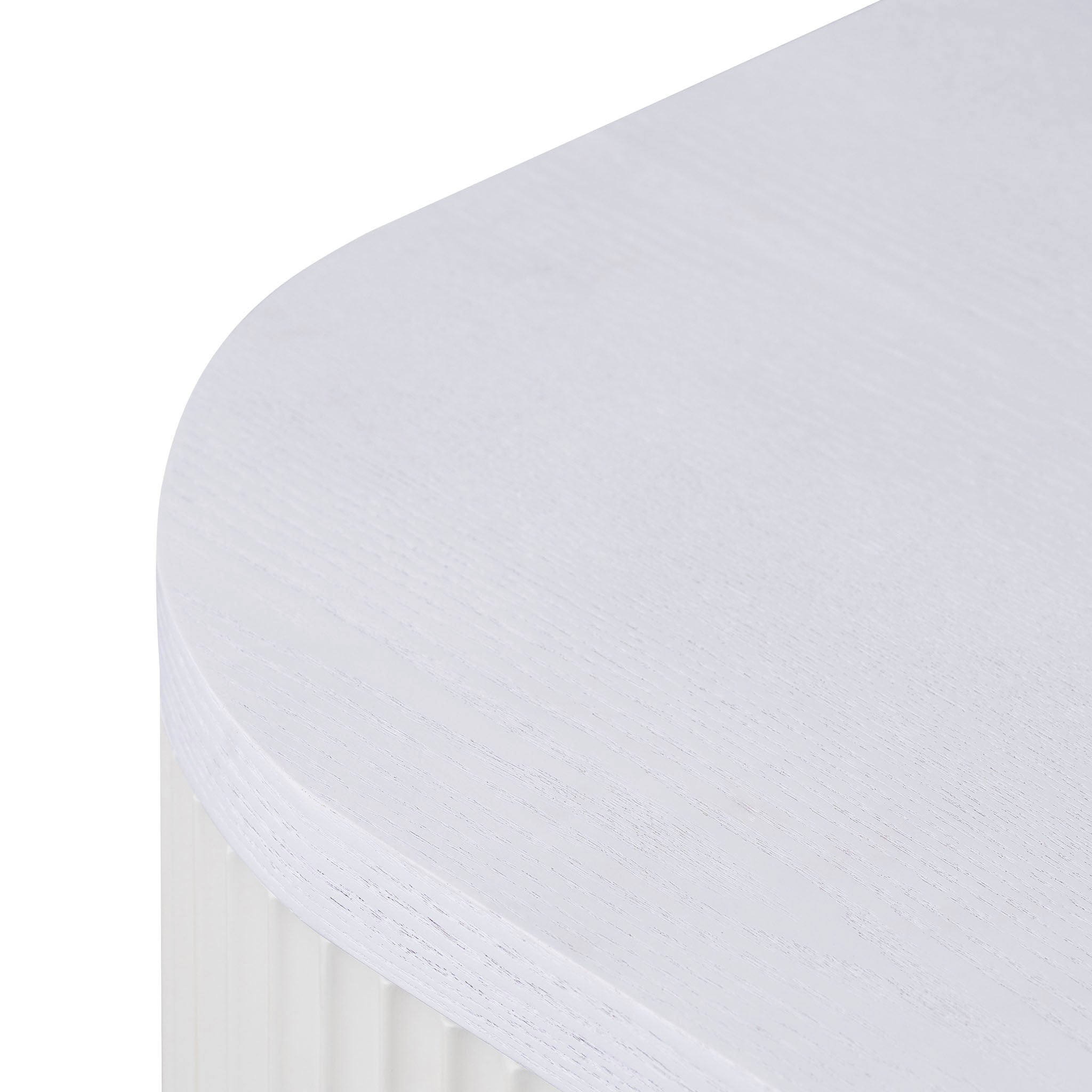 Vignir 2m Veneer Top Entertainment TV Unit - Two Tone White