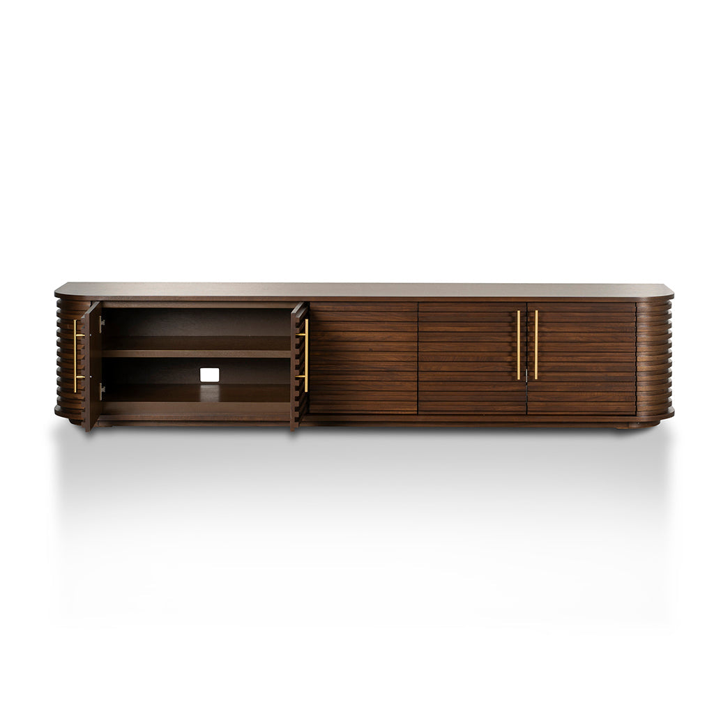 2.3m TV Entertainment Unit - Walnut