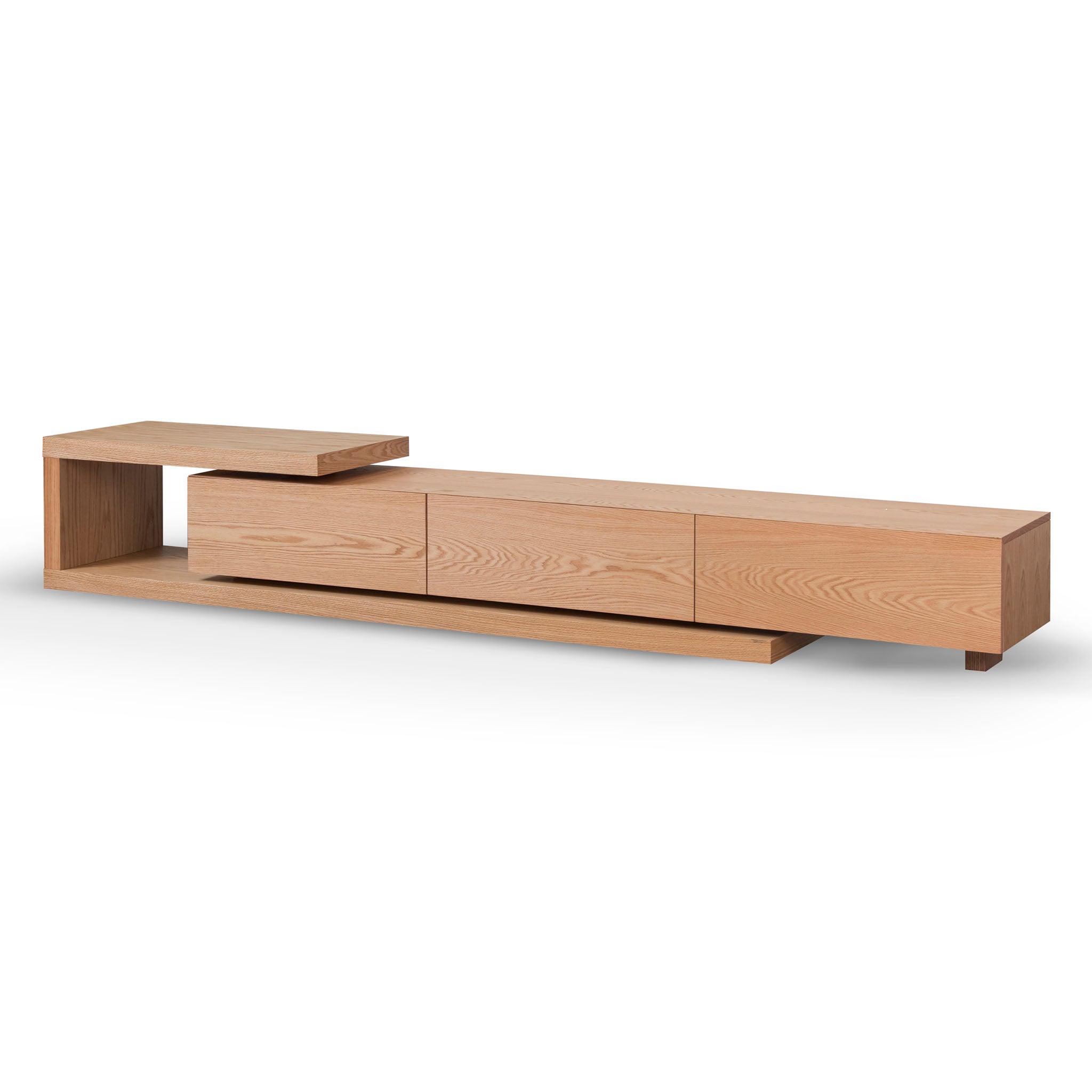 Extendable TV Entertainment Unit - Natural