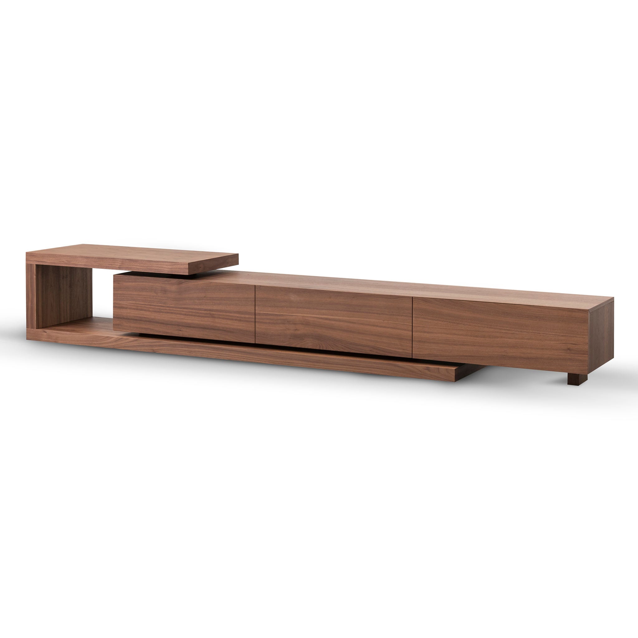 Extendable TV Entertainment Unit - Walnut