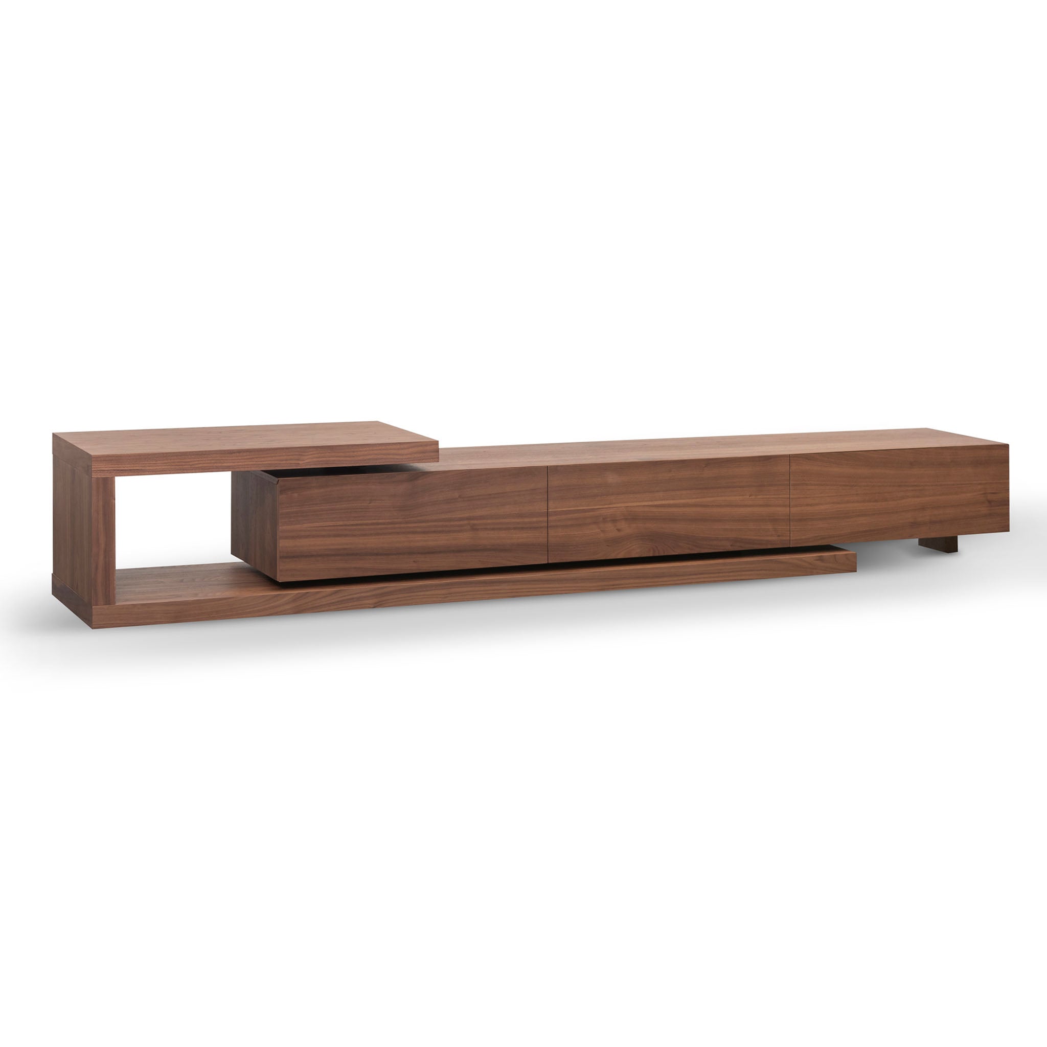 Extendable TV Entertainment Unit - Walnut - image 3