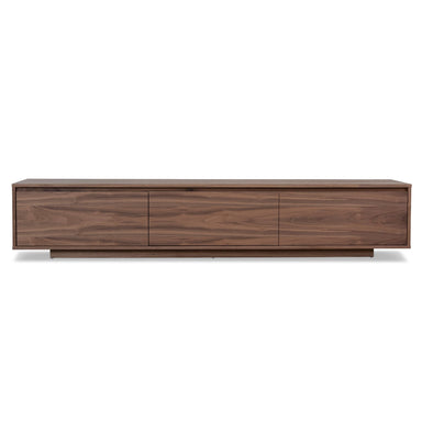 2.3m Wooden TV Entertainment Unit - Walnut