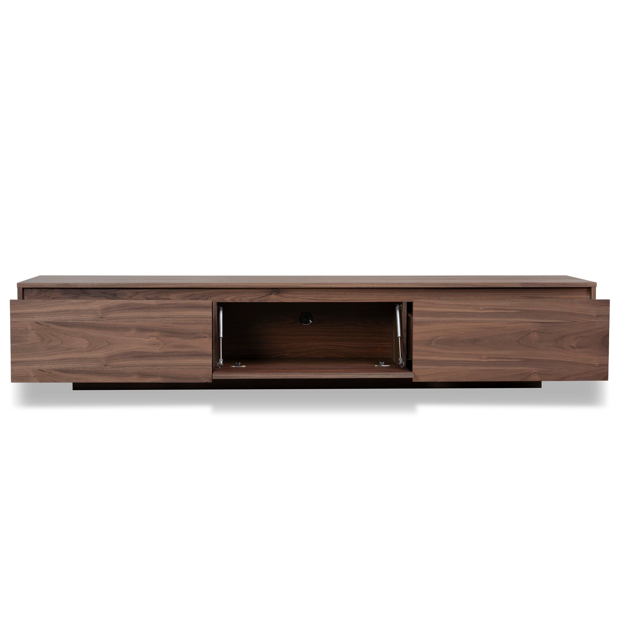 CTV8232-BB-V2 2.3m Wooden TV Entertainment Unit - Walnut