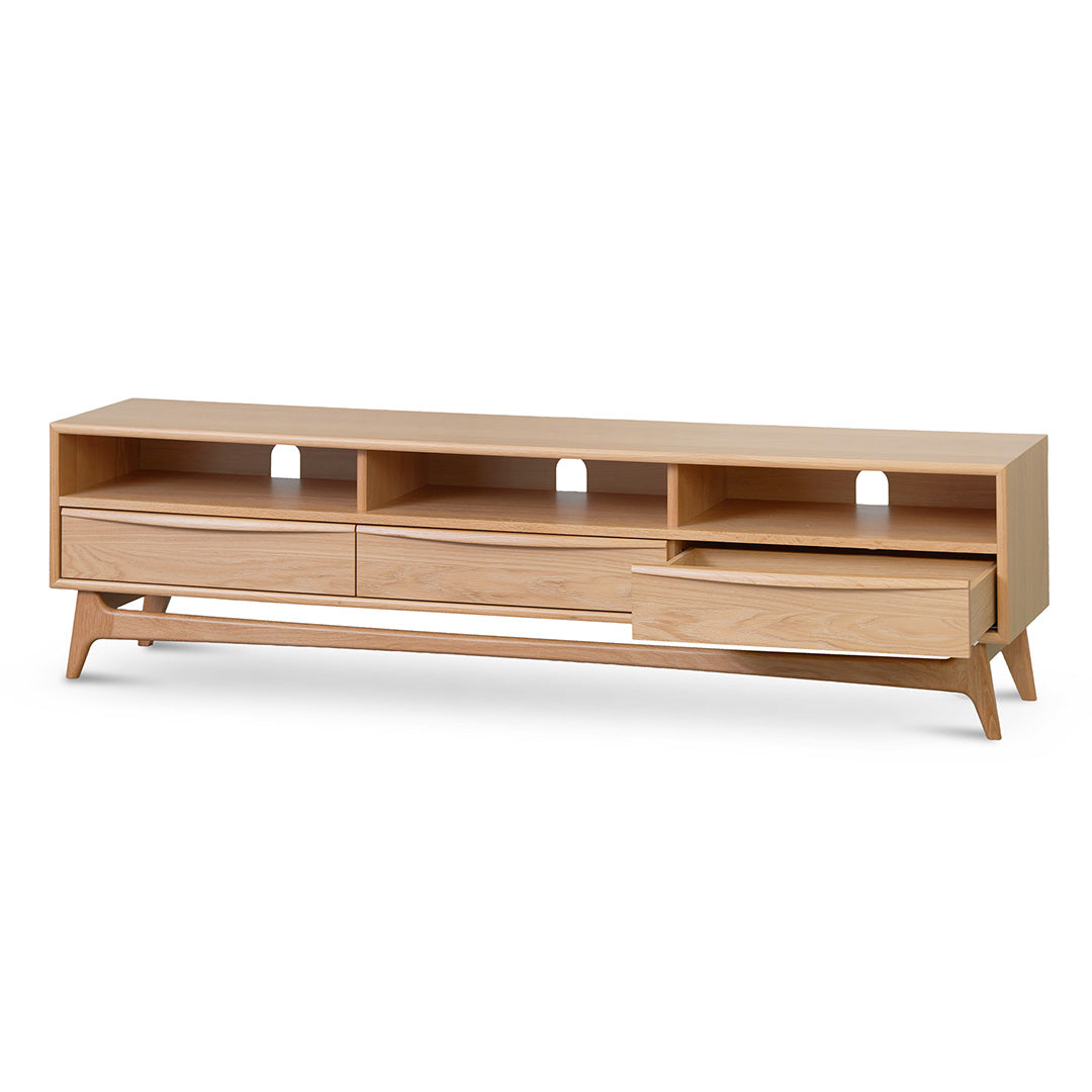 Wide TV Entertainment Unit - Natural Oak - image 4
