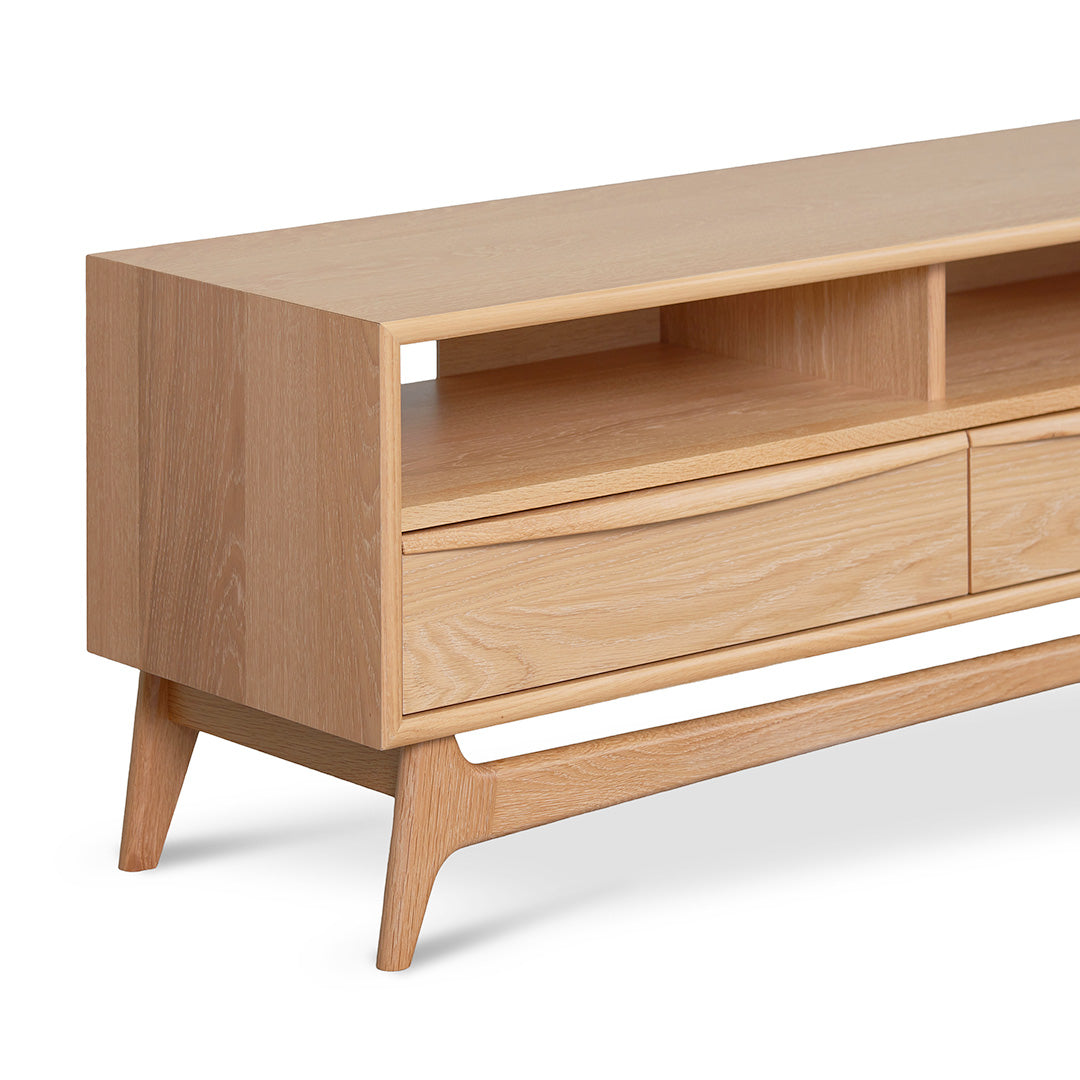 Wide TV Entertainment Unit - Natural Oak - image 6