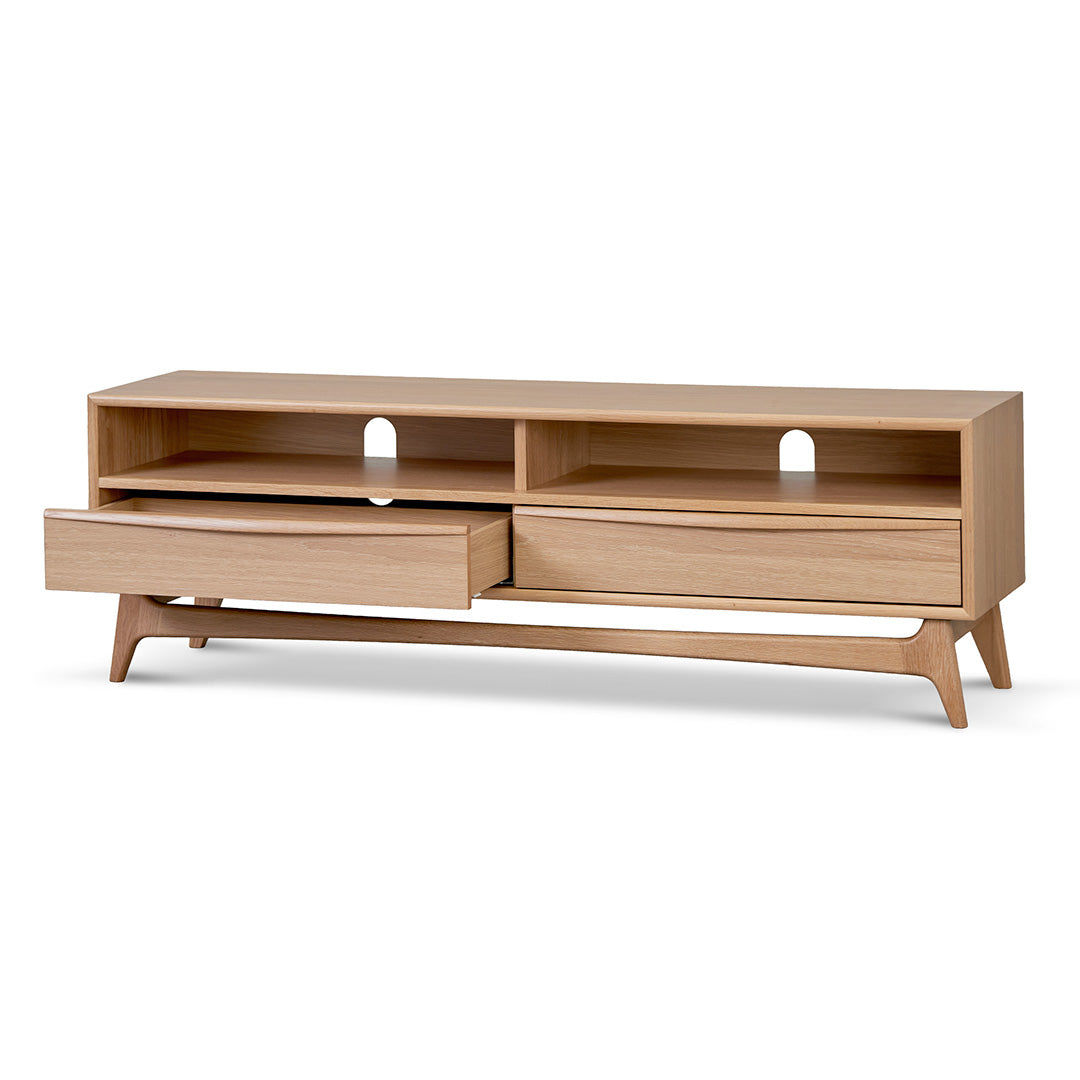 Narrow TV Entertainment Unit - Natural Oak - image 3