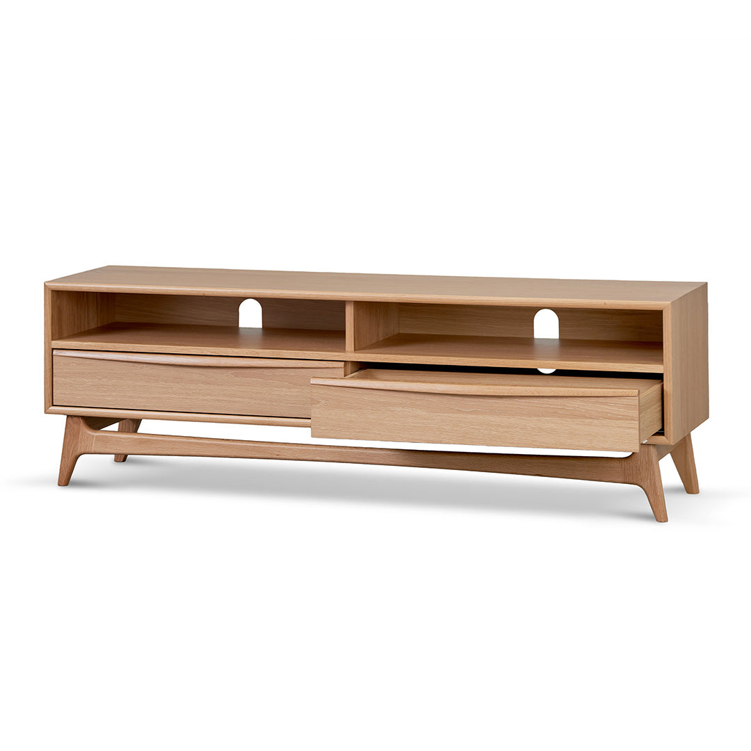 Narrow TV Entertainment Unit - Natural Oak - image 4