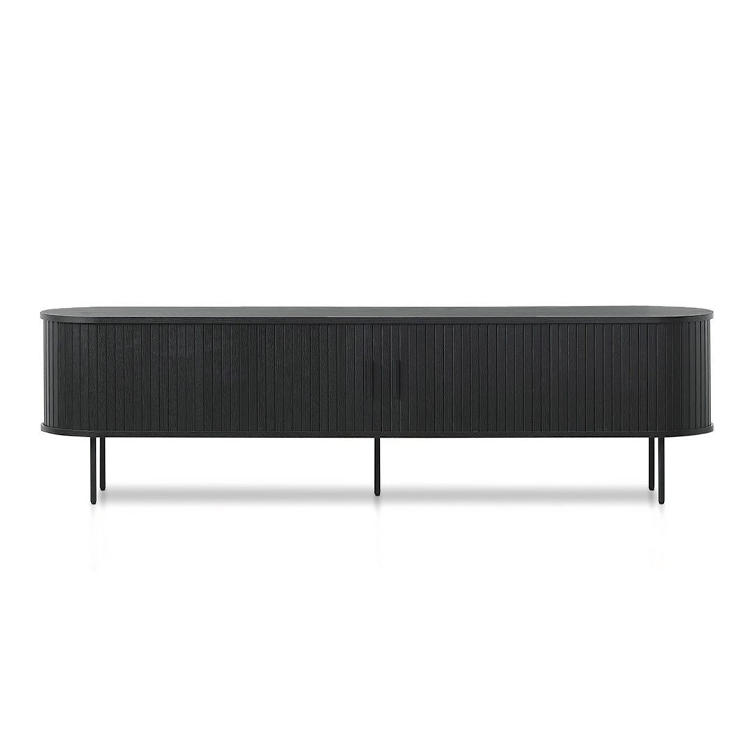 2m TV Entertainment Unit - Full Black