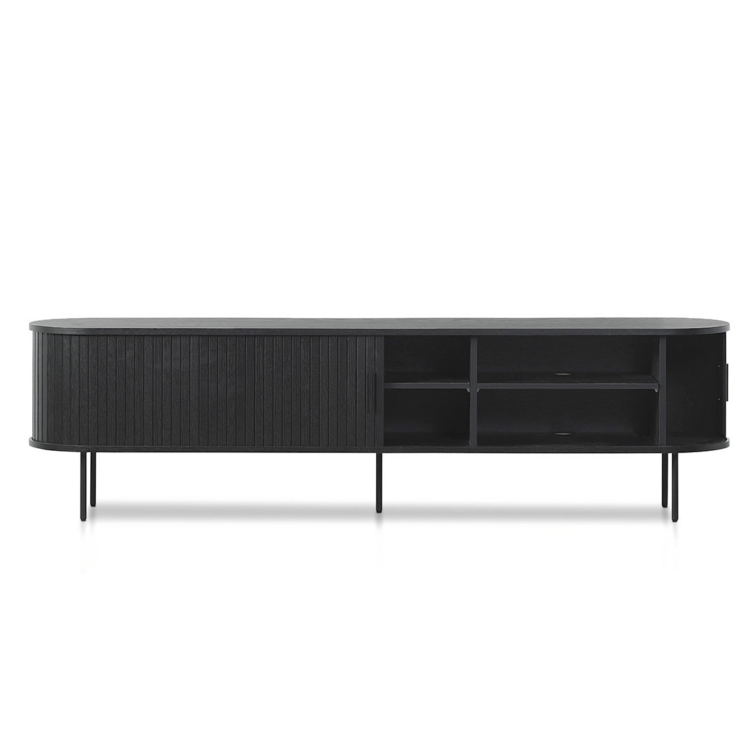 2m TV Entertainment Unit - Full Black