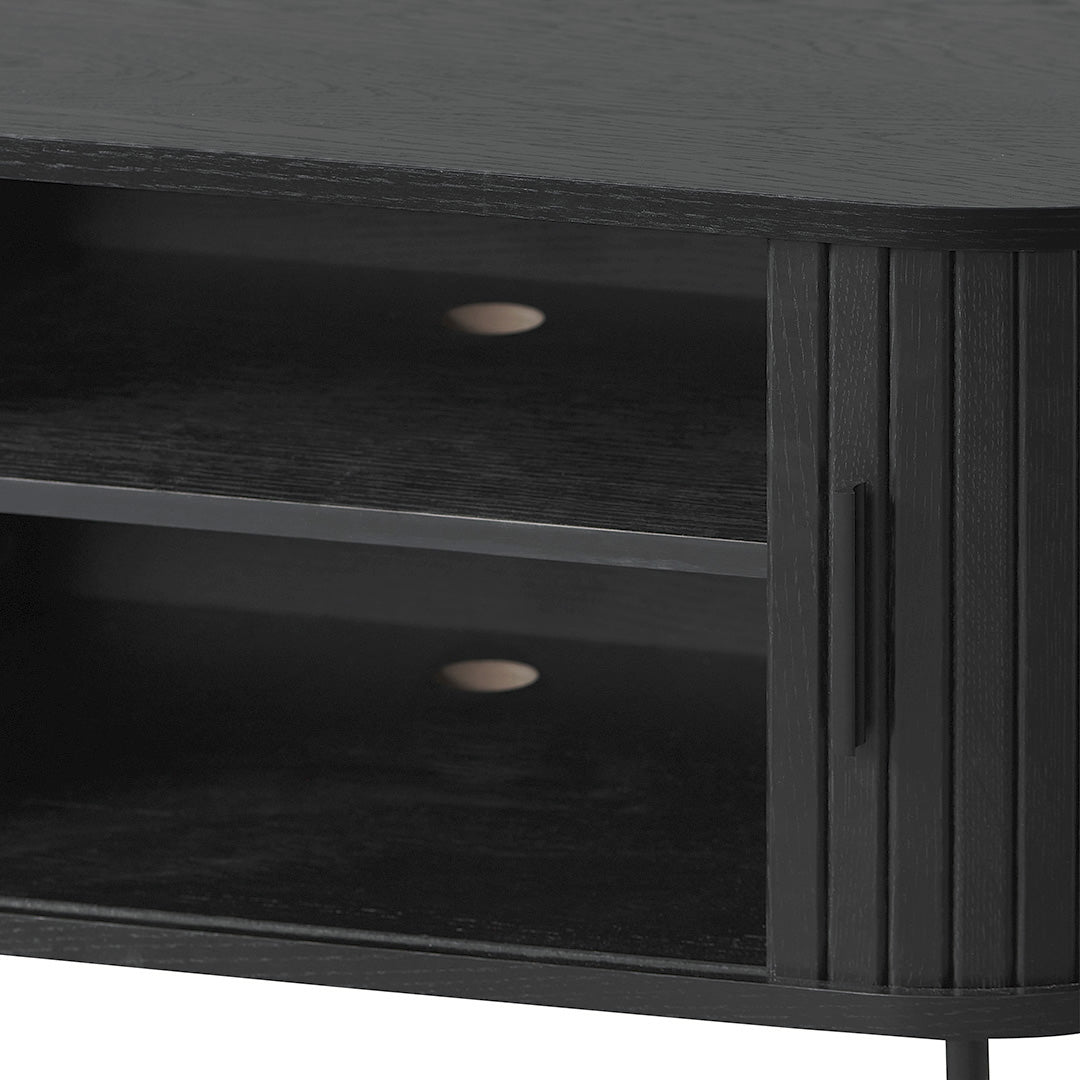 2m TV Entertainment Unit - Full Black