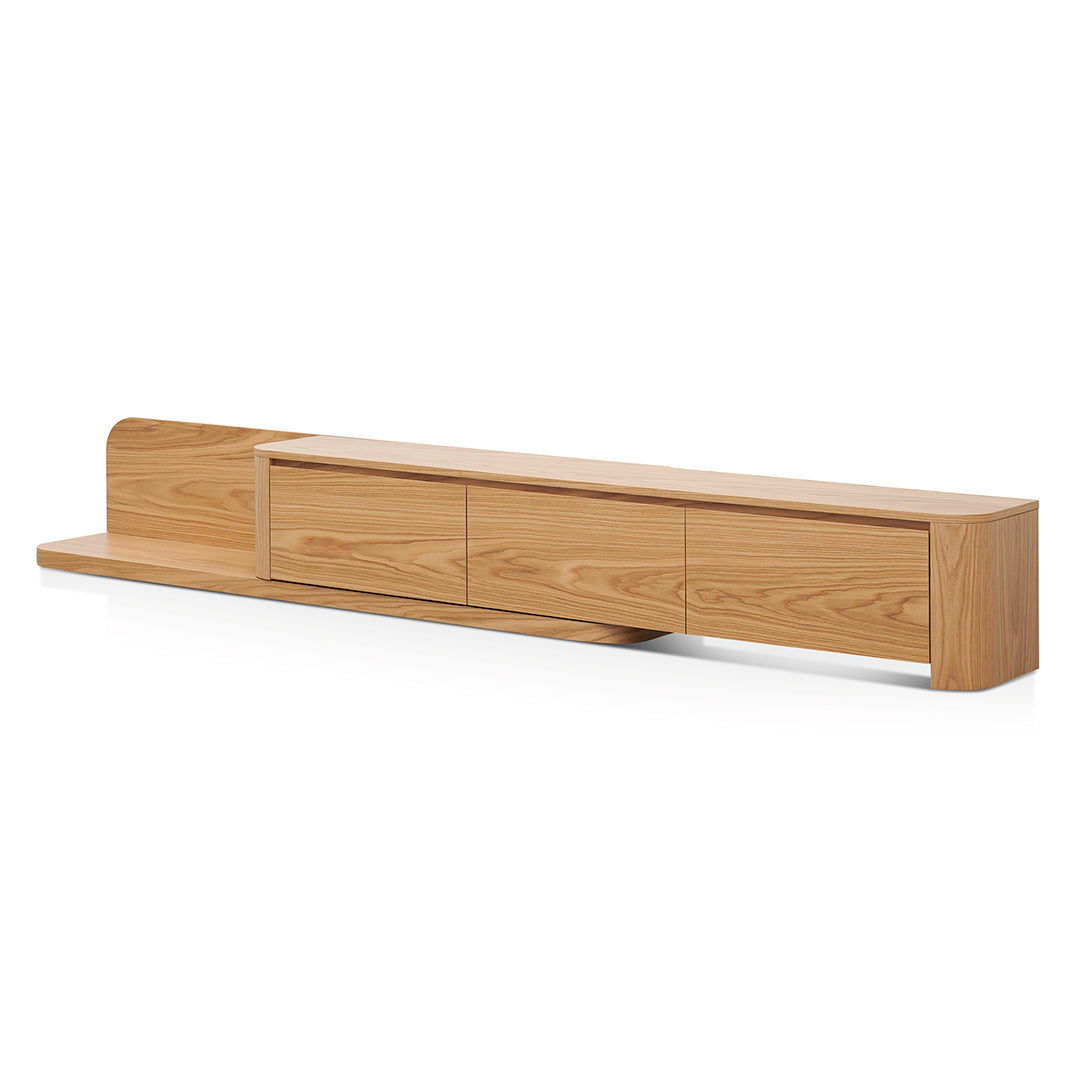 Expandable TV Entertainment Unit - Natural Oak