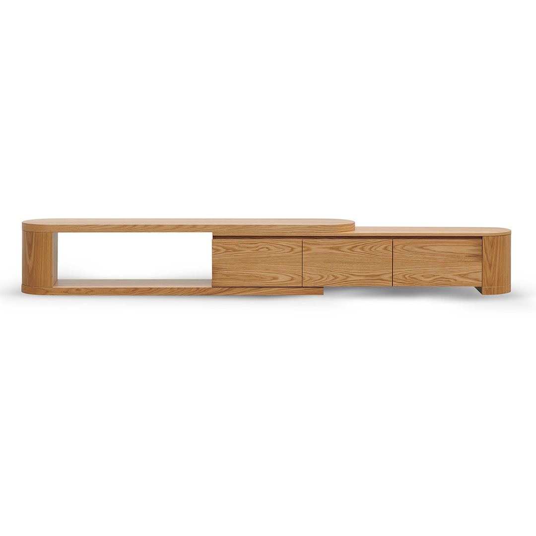 Extendable TV Entertainment Unit - Natural Oak - Eliza