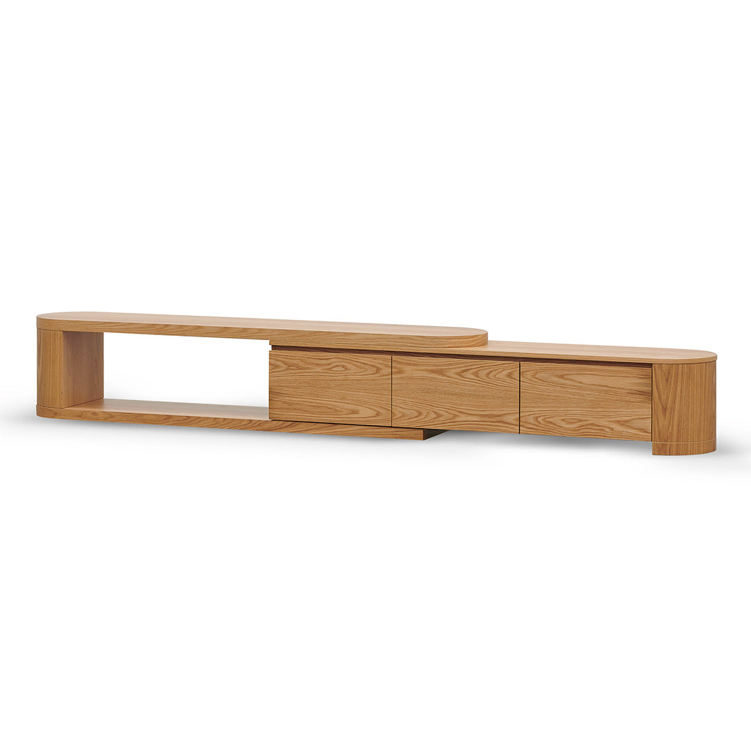 Extendable TV Entertainment Unit - Natural Oak - Eliza