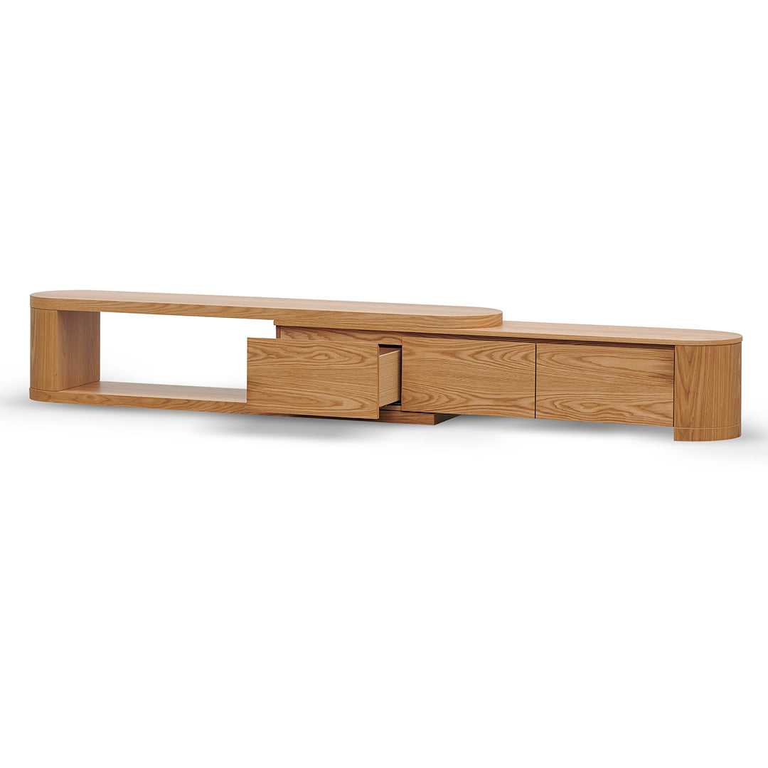 CTV8487-CN Extendable TV Entertainment Unit - Natural Oak