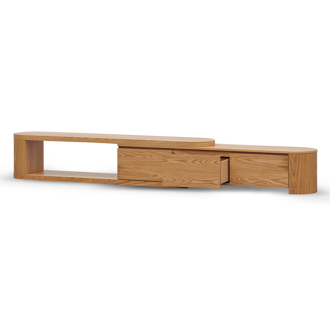 CTV8487-CN Extendable TV Entertainment Unit - Natural Oak