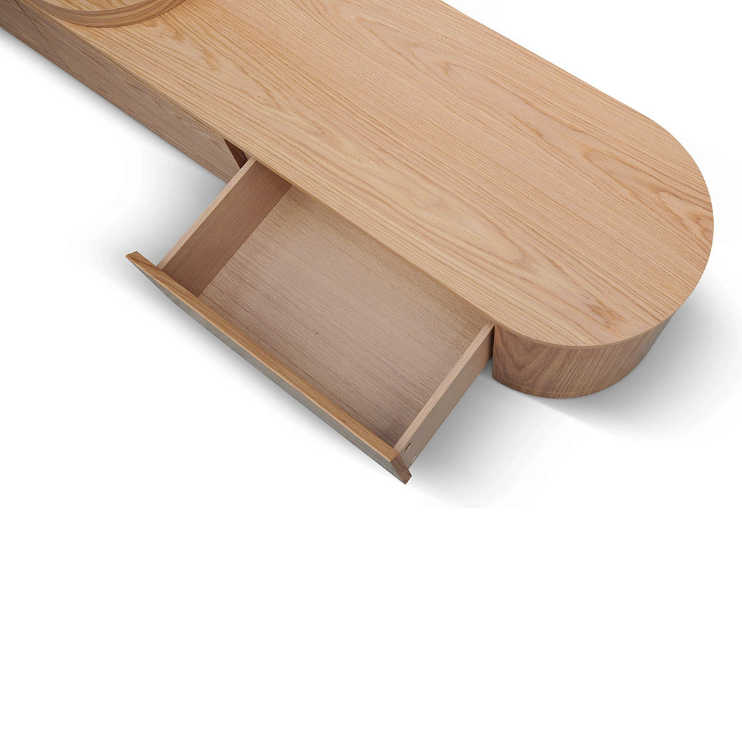 CTV8487-CN Extendable TV Entertainment Unit - Natural Oak