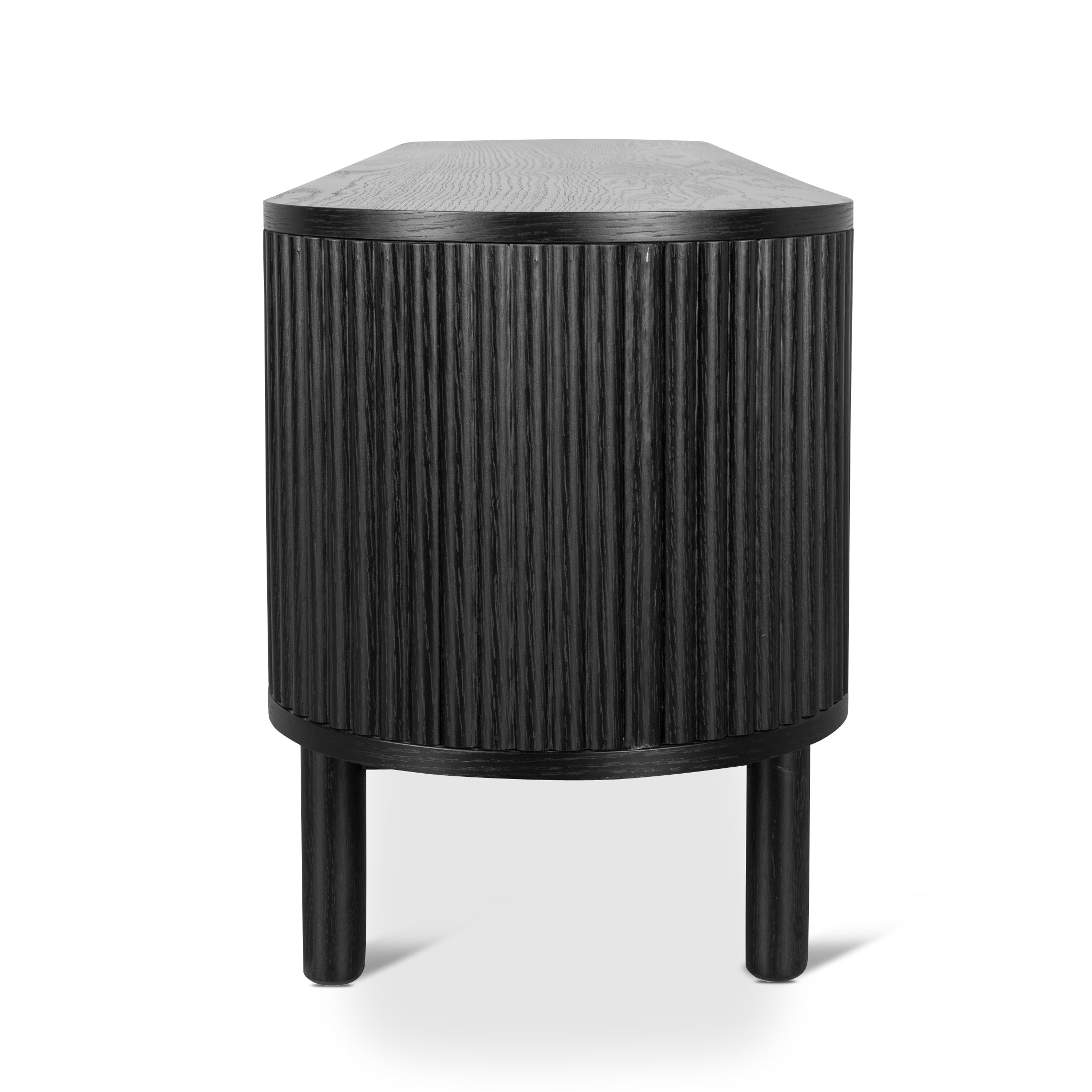 2m TV Entertainment Unit - Full Black - image 6