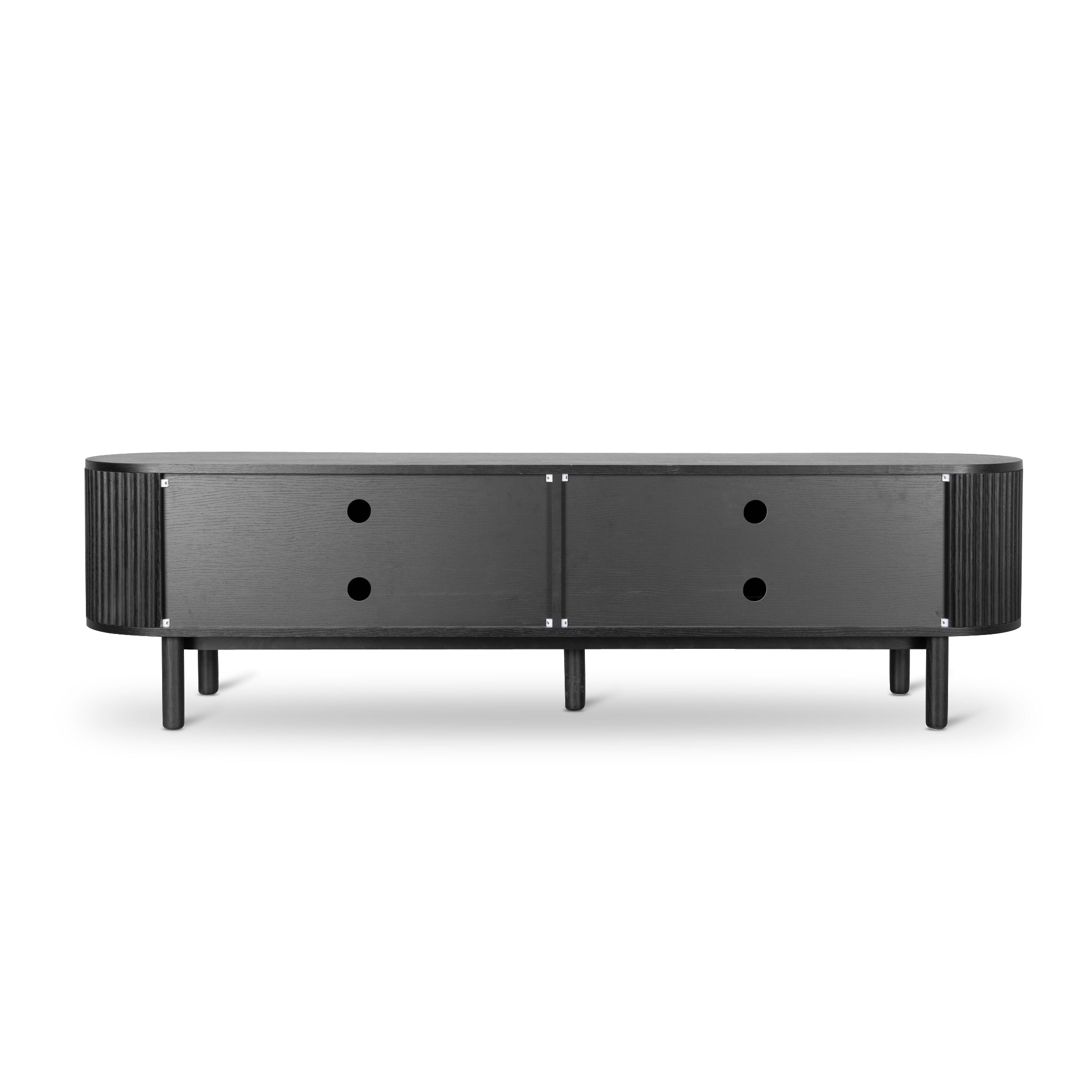 2m TV Entertainment Unit - Full Black - image 7
