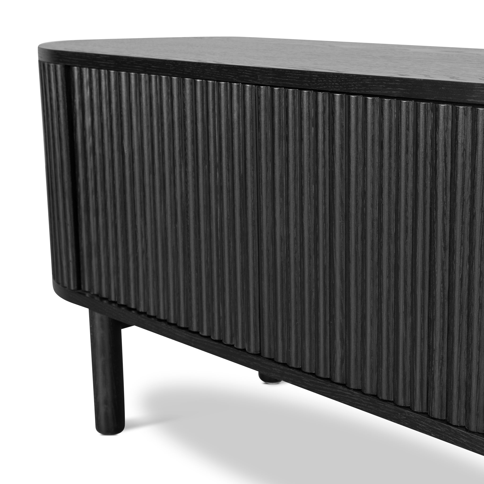 2m TV Entertainment Unit - Full Black - image 9