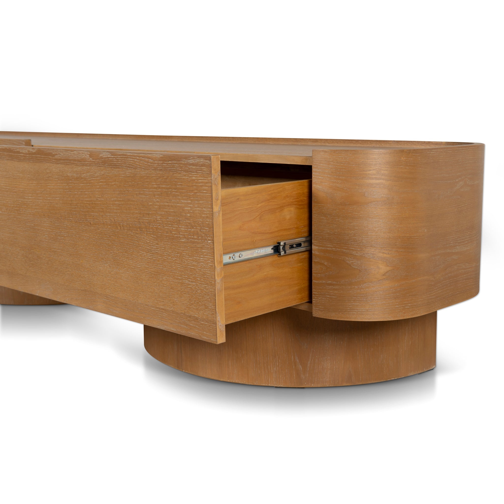 2.2m TV Entertainment Unit - Dusty Oak - image 5