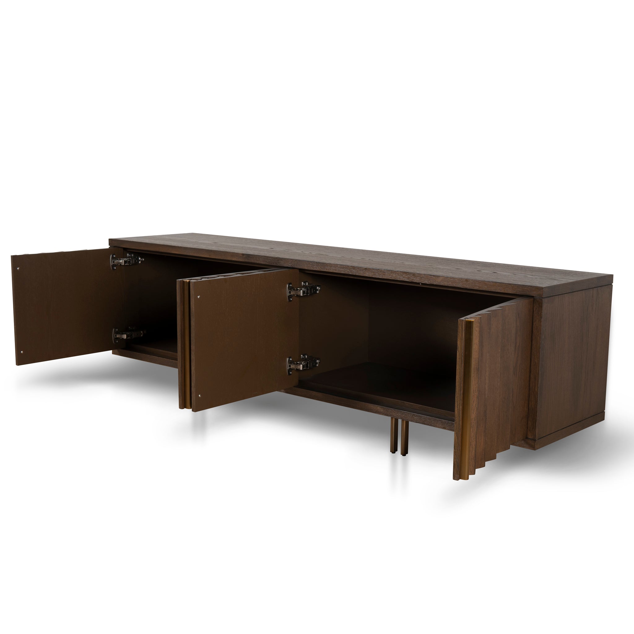 2m TV Entertainment Unit - Caramel Oak - image 4