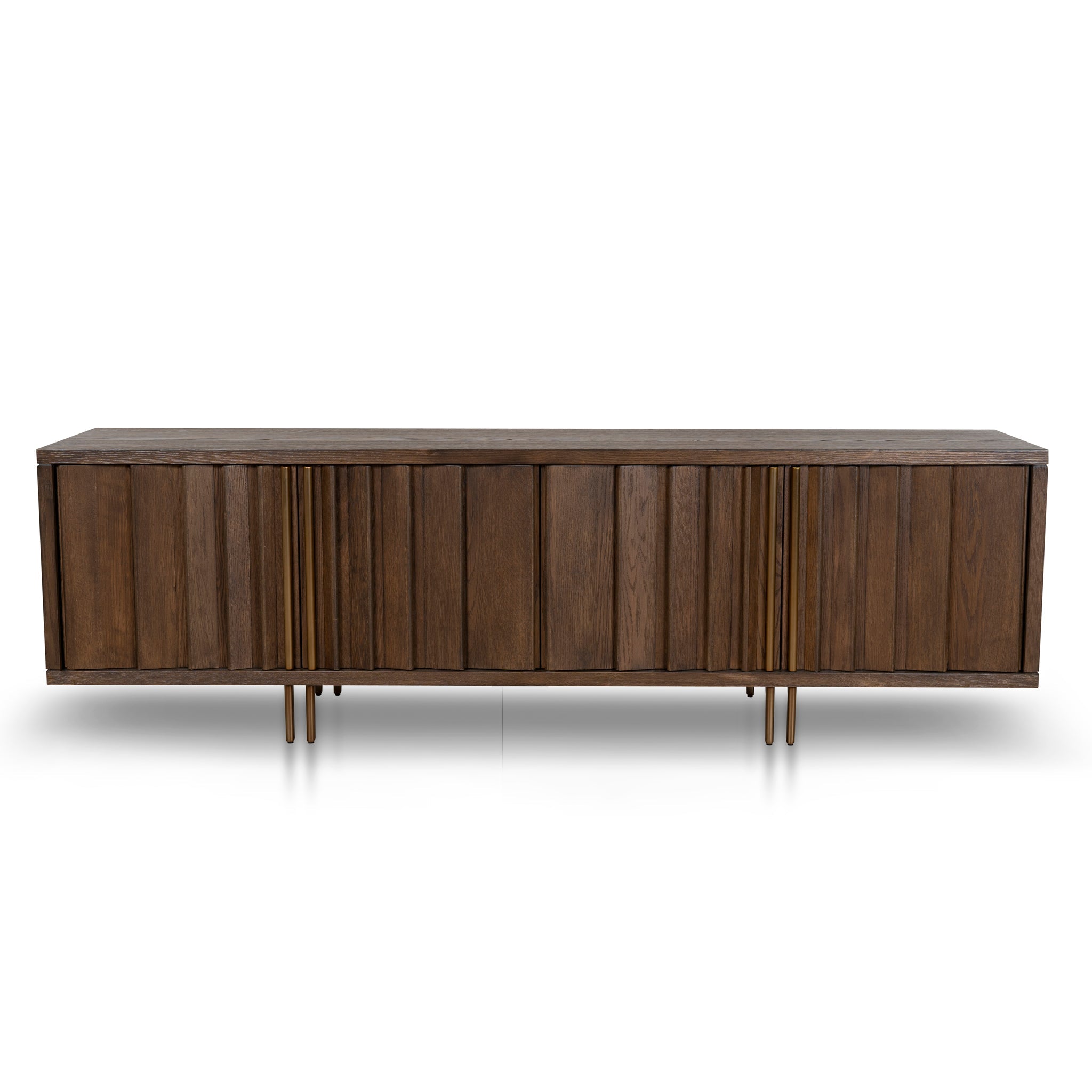2m TV Entertainment Unit - Caramel Oak - image 2