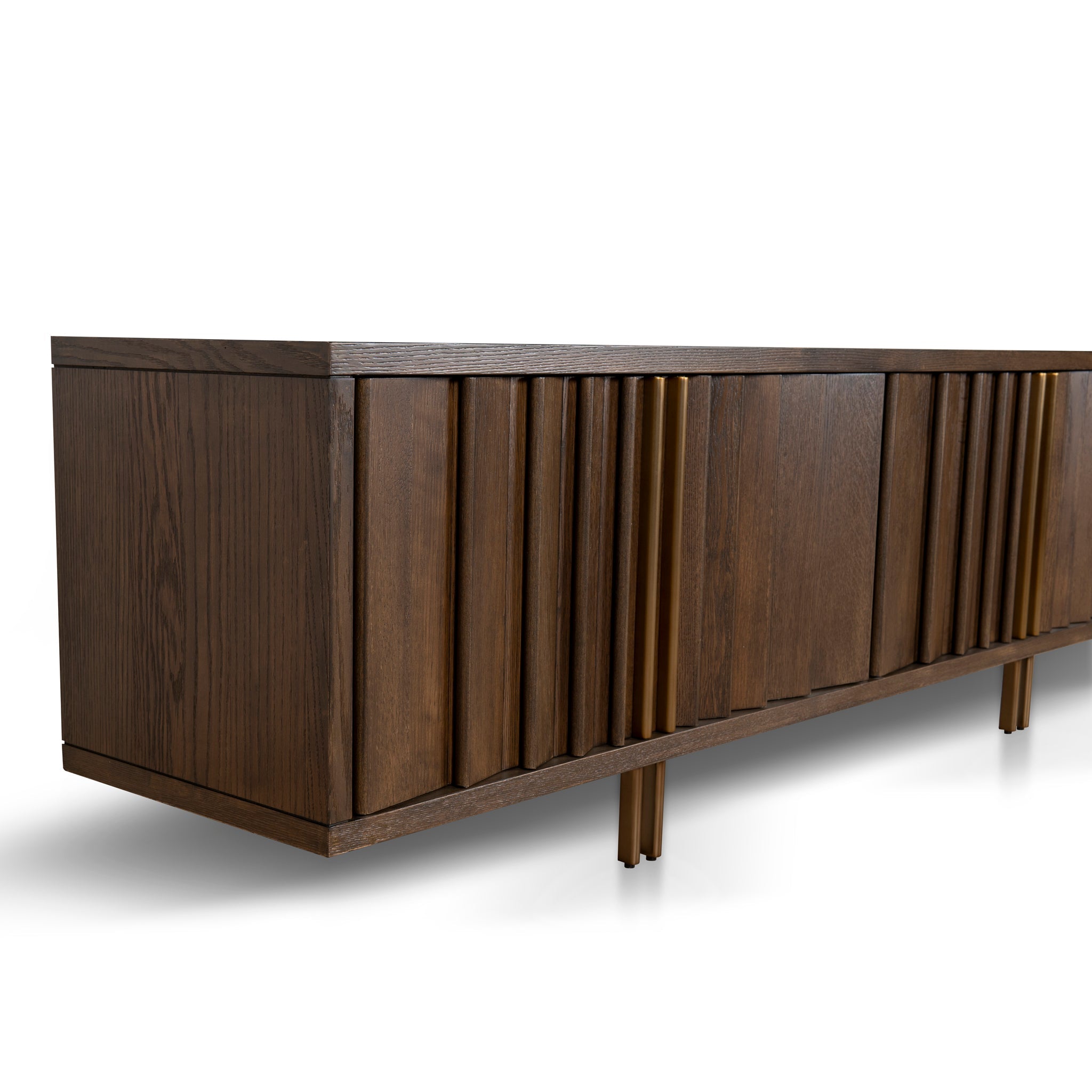 2m TV Entertainment Unit - Caramel Oak - image 6