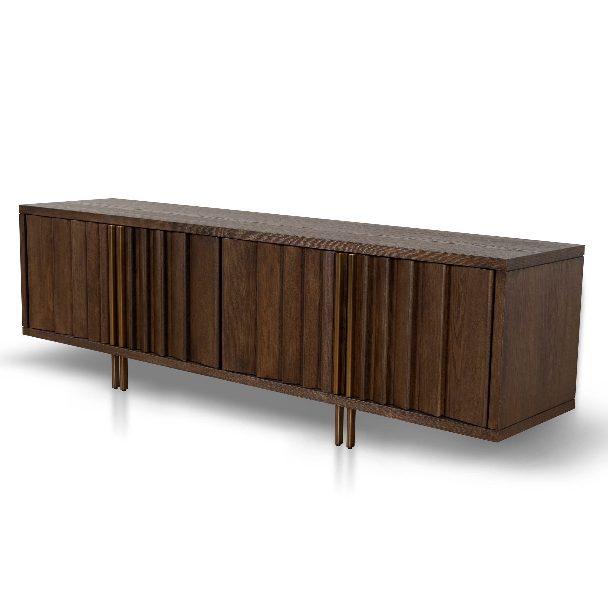 2m TV Entertainment Unit - Caramel Oak