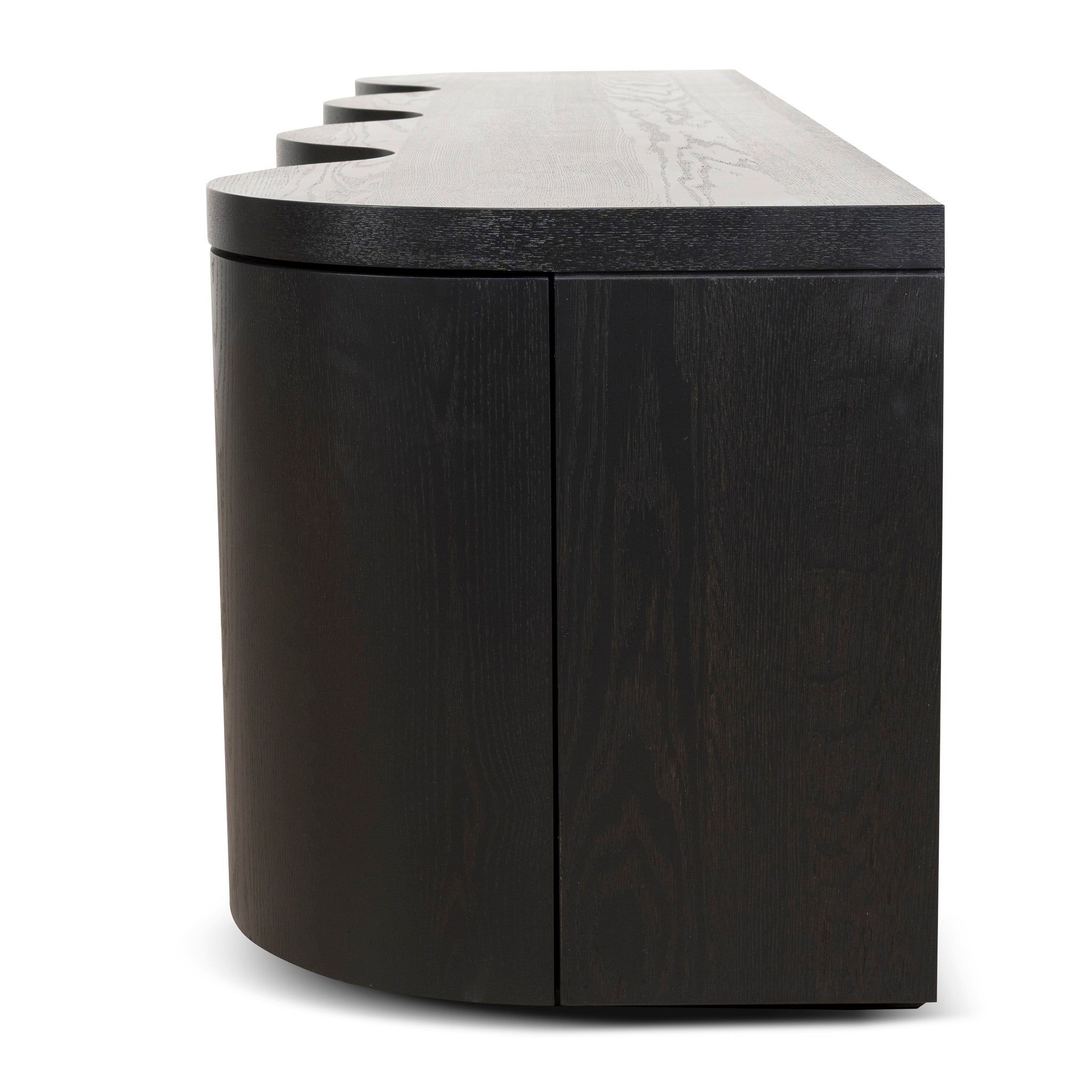 2.15m TV Entertainment Unit - Textured Espresso Black - image 5