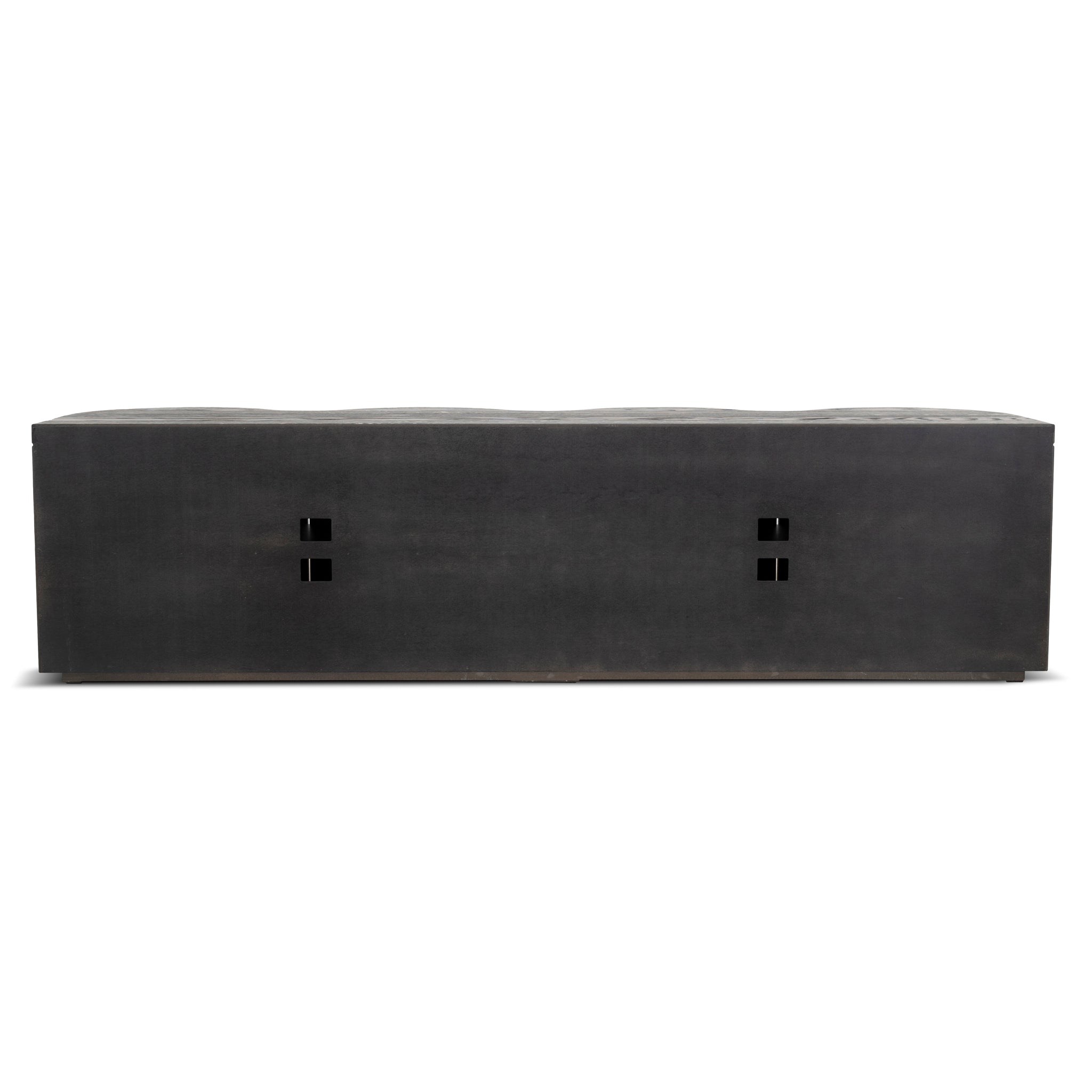 2.15m TV Entertainment Unit - Textured Espresso Black - image 6