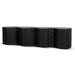 2.15m TV Entertainment Unit - Textured Espresso Black