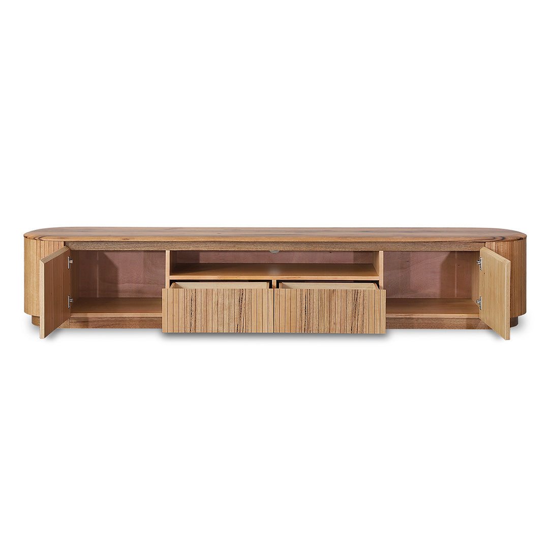 2.4m TV Entertainment Unit - Natural