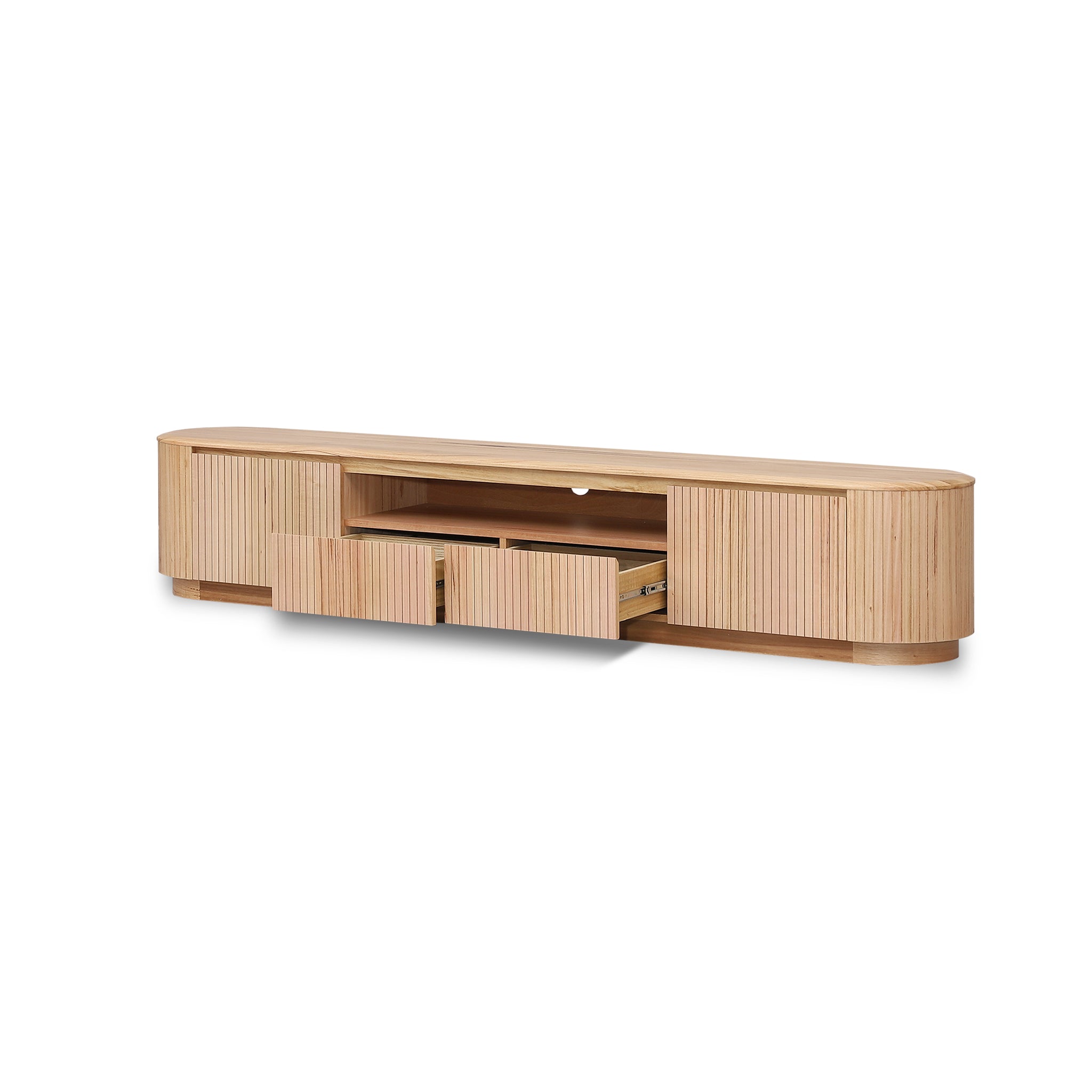 2.4m TV Entertainment Unit – Natural Ash