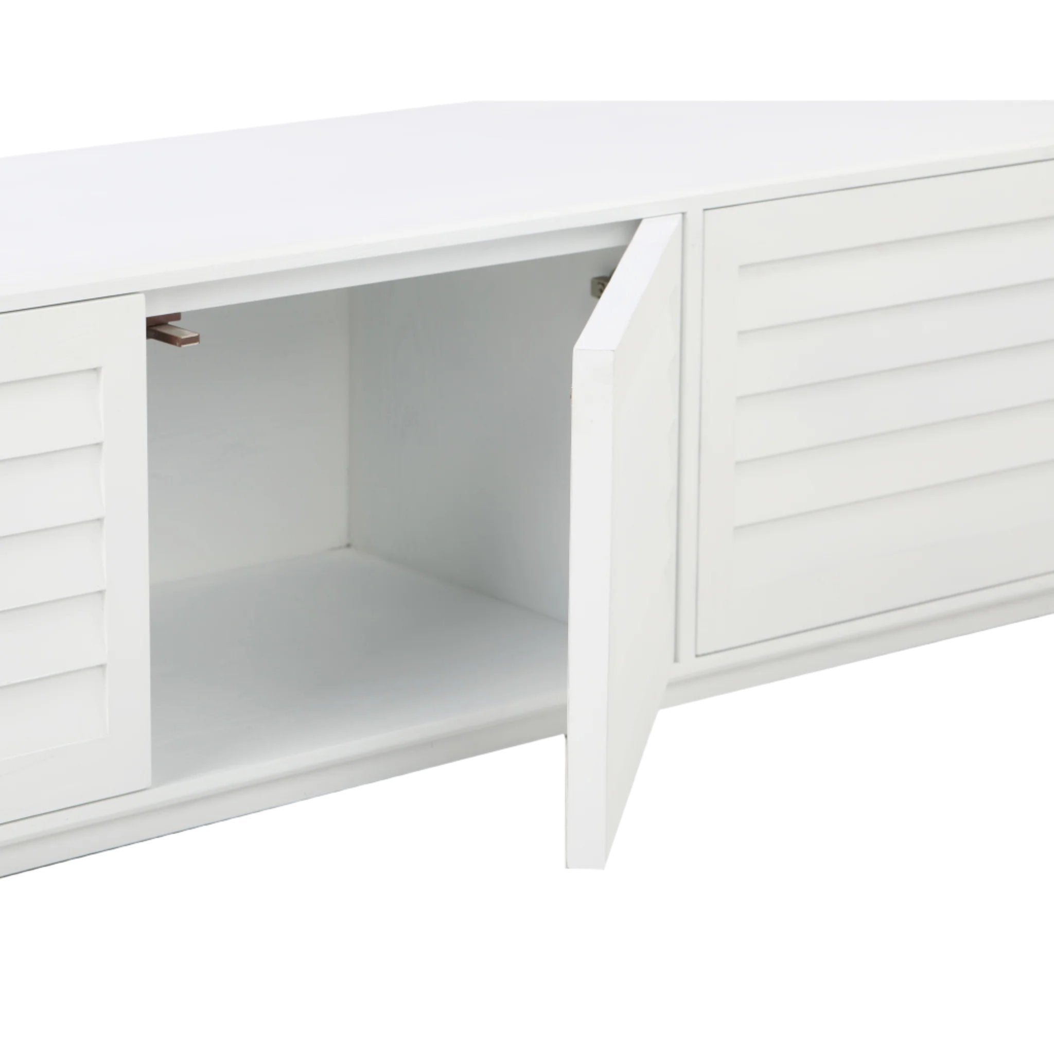 2.2m Elm TV Entertainment Unit - White