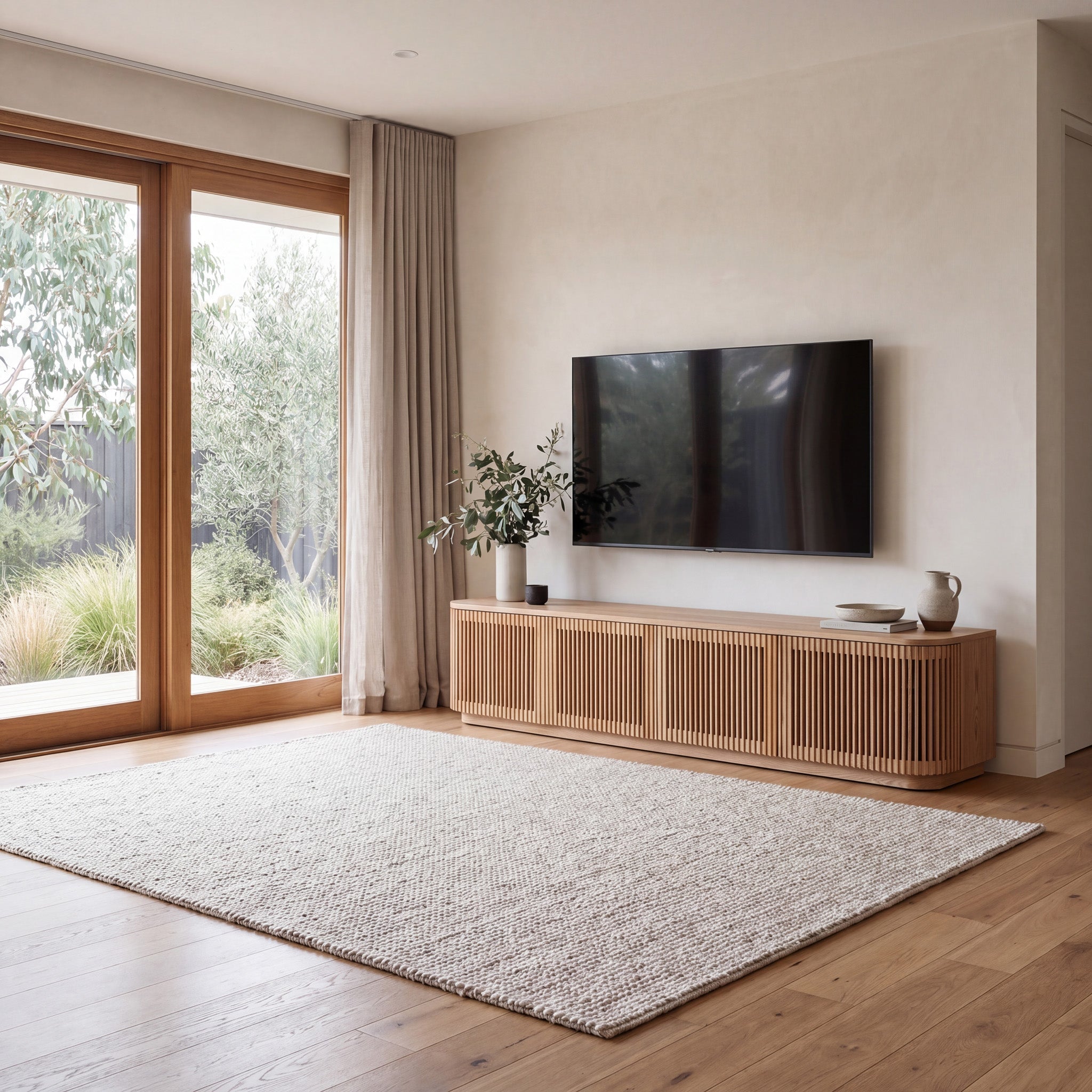 2m TV Unit - Natural