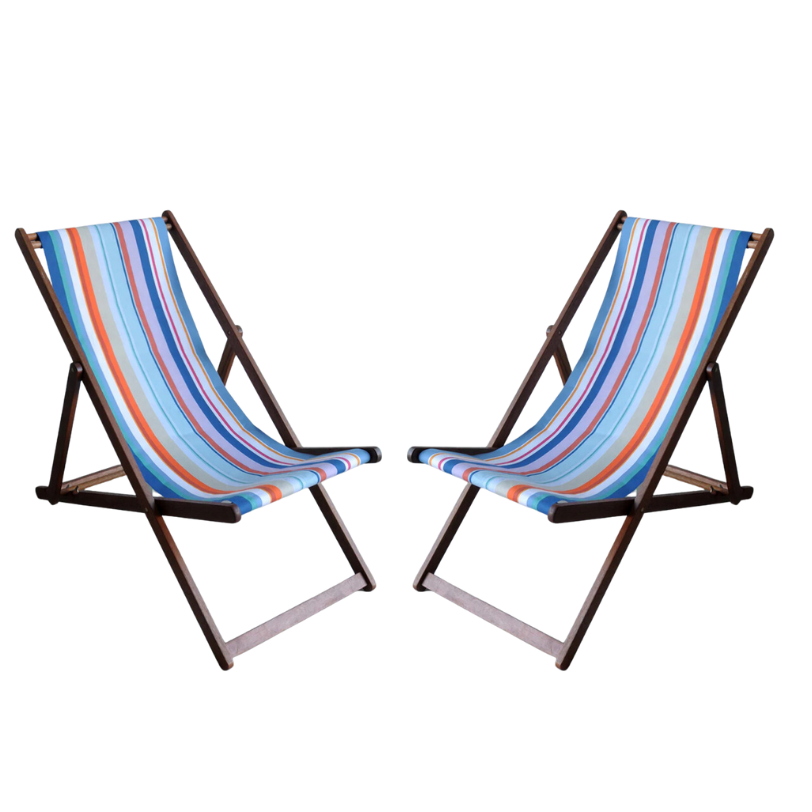 Deckchair Hardwood Cotton Canet En Roussillon