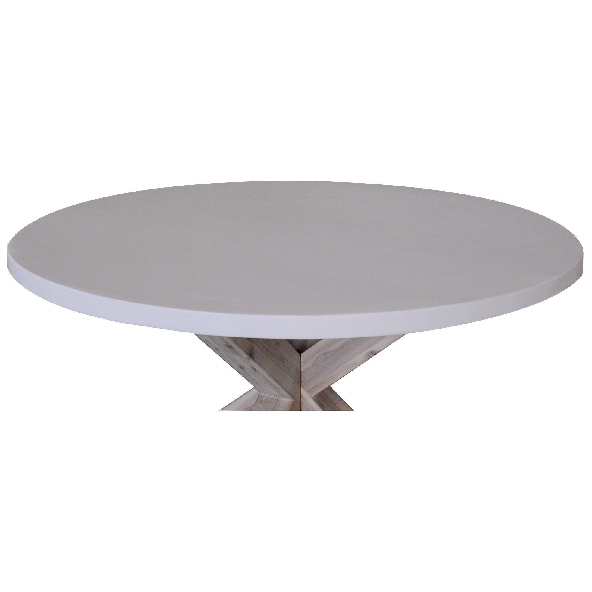 Napiruta Concrete & Acacia Timber Round 120cm Dining Table