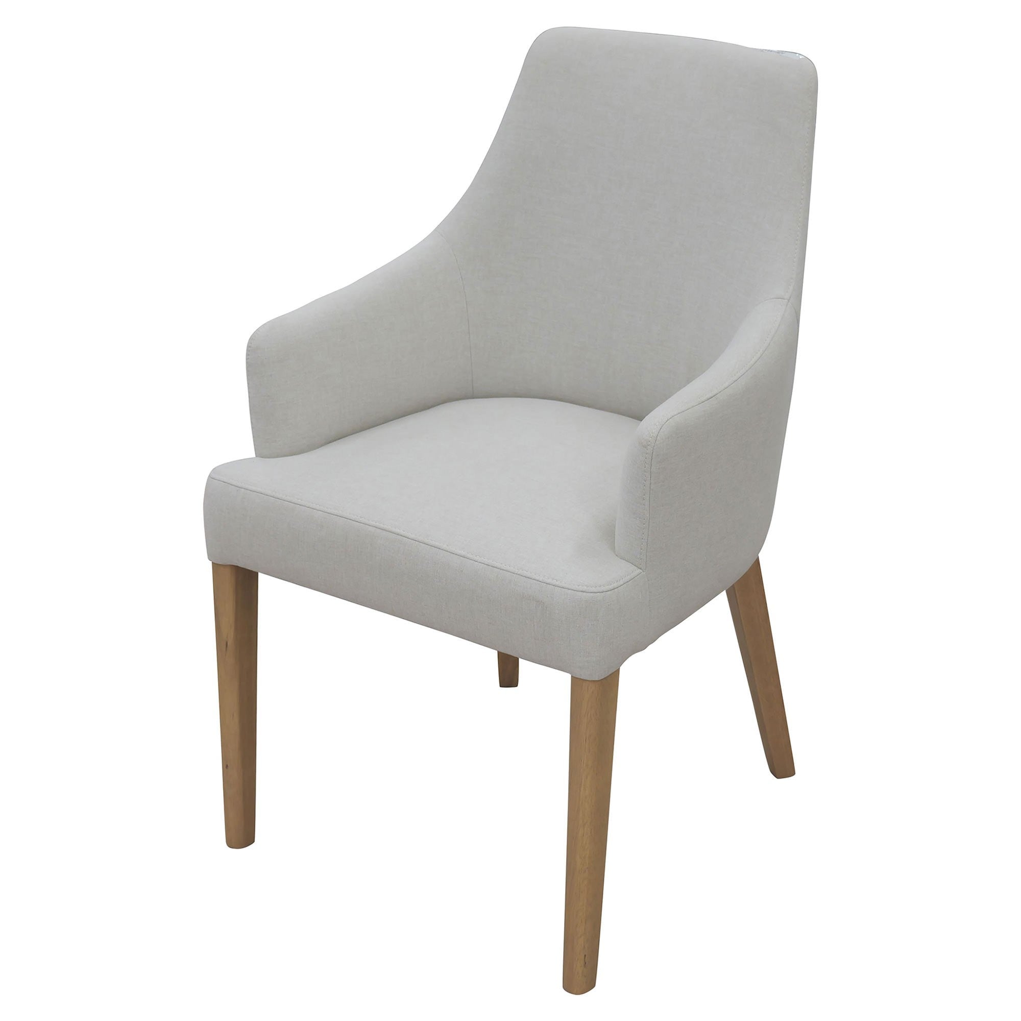 Sokimila Fabric Carver Dining Chair - Sand
