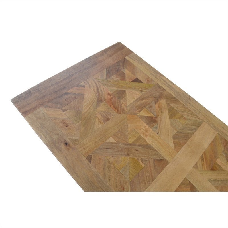 Lodura - Solid Mango Wood Timber Parquetry Coffee Table - 140cm